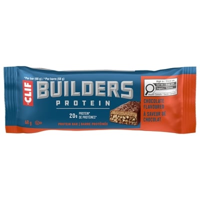 CLIF BUILDERS Protein Bars, Chocolate Flavour, 20g of Protein 68 g, $4.41/100g