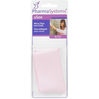 PharmaSystems Linge nettoyant en microfibre pour lunettes uSee 1 ea, 4,99 $/1ch