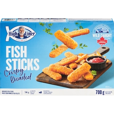High Liner Fish Sticks Crispy Breaded 700 g, $1.57/100g