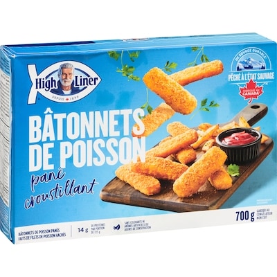 Bâtonnets de poisson pané croustillants