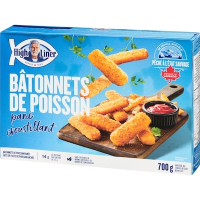 Bâtonnets de poisson pané croustillants