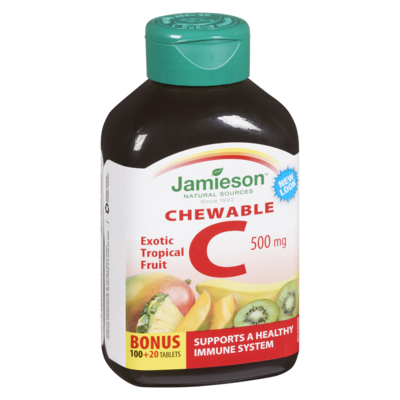 Chewable Vitamin C 500 mg Tropical Fruit Flavour