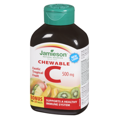Chewable Vitamin C 500 mg Tropical Fruit Flavour