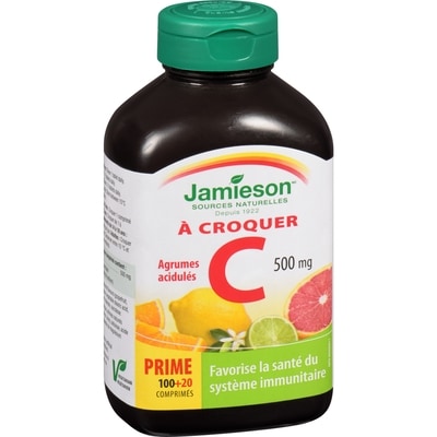 Vitamine C 500 mg à croquer - Agrumes
