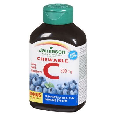Chewable Vitamin C 500 mg Wild Blueberry Flavour