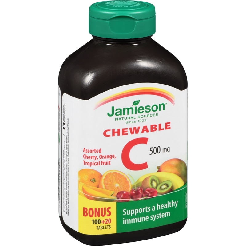 Chewable Vitamin C 500 mg Mixed 3 Flavours