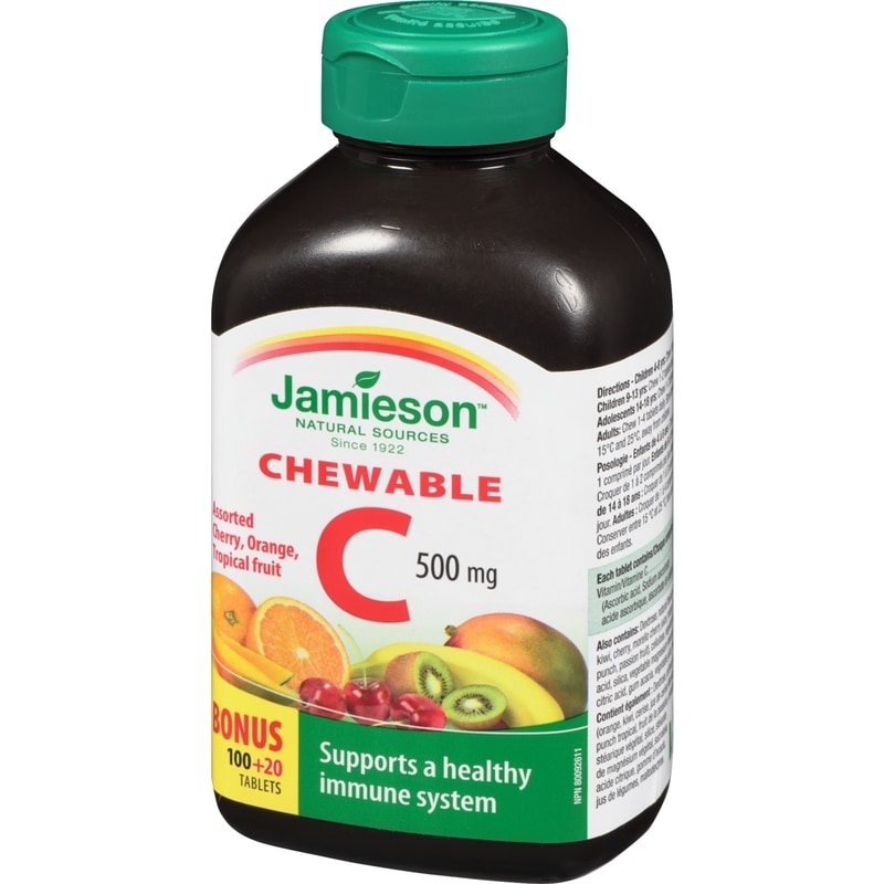 Chewable Vitamin C 500 mg Mixed 3 Flavours
