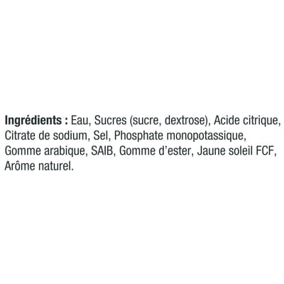 Boisson sportive à l’orange