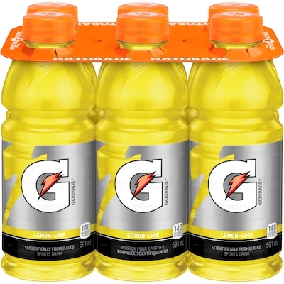 Gatorade Lemon Lime Sports Drink (Case) 6x591.0 ml, $0.23/100ml