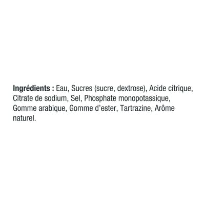 Boisson sportive citron-lime