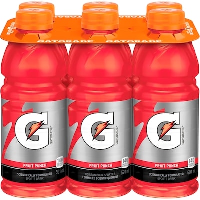 Gatorade Fruit Punch Sports Drink  6x591.0 ml, $0.23/100ml