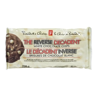 le Choix du Président Brisures de chocolat blanc Le Décadent 226 g, 2,65 $/100g