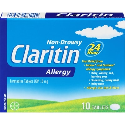 Claritin Allergy Medicine, 24-Hour Non-Drowsy Relief 10 ea, $1.55/1ea