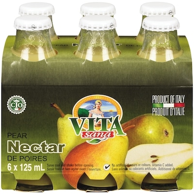 Vita Sana Pear Nectar 6x125.0 ml, $0.64/100ml