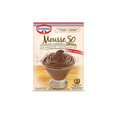 Dr. Oetker Mousse au chocolat 50 calories 37.5 g, 9,31 $/100g