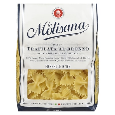 La Molisana Pâtes farfalle 450 g, 0,78 $/100g