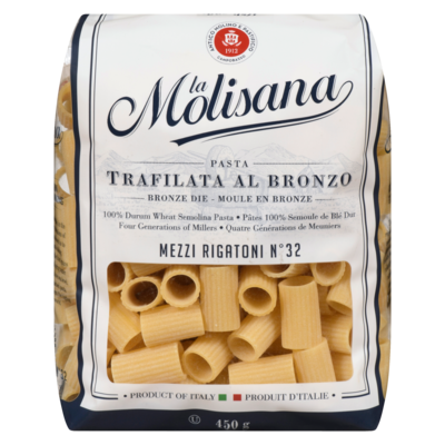 Molisana Mezze Rigatoni Pasta 450 g, $0.66/100g