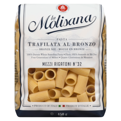 Mezze Rigatoni Pasta