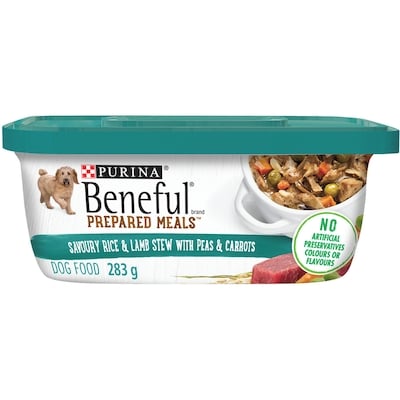 Purina Beneful Prepared Meals Rice and Lamb Stew, Wet Dog Food 283 g, $1.23/100g