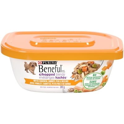 Purina Beneful Repas Préparés Mélange de Poulet Mijoté, Nourriture Humide pour Chiens 283 g 283 g, 1,23 $/100g