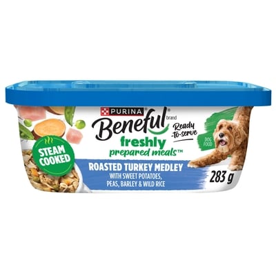 Purina Beneful Prepared Meals Roasted Turkey Medley, Wet Dog Food 283 g, $1.23/100g