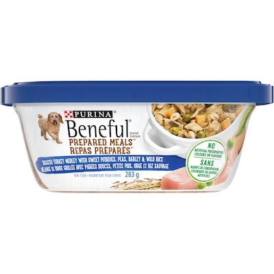 Purina Beneful Prepared Meals Roasted Turkey Medley, Wet Dog Food 283 g, $1.06/100g