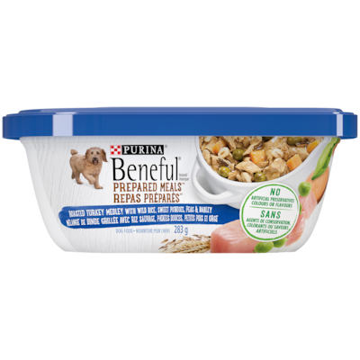 Purina Beneful Repas Préparés Mélange de Dinde Grillée, Nourriture Humide pour Chiens 283 g, 1,23 $/100g