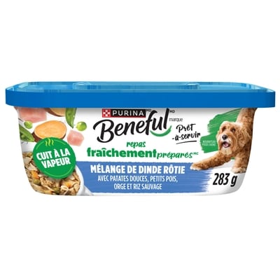 Purina Beneful Repas Préparés Mélange de Dinde Grillée, Nourriture Humide pour Chiens 283 g, 1,23 $/100g