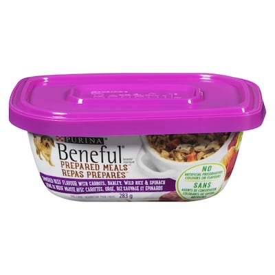 Purina Beneful Repas Préparés Arôme de Boeuf Mijoté, Nourriture Humide pour Chiens 283 g, 1,23 $/100g