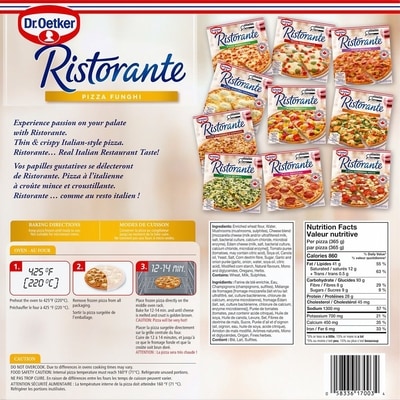 Ristorante Pizza aux champignons