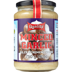 Quality Garlic, Minced 750 g, $0.80/100g