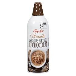 Gay Lea Real Whipped Cream Chocolate 19% M.F. 225 g, $1.33/100g