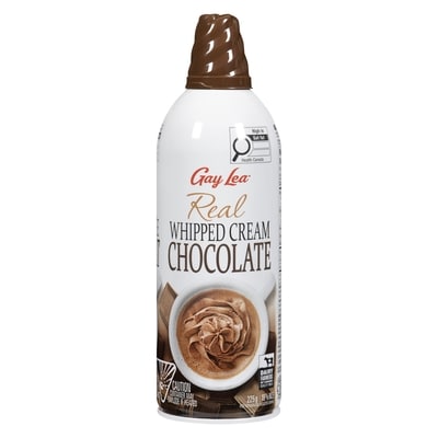 Véritable crème fouettée au chocolat 19% m.g.