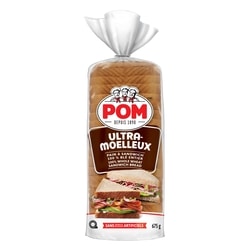 POM Superclub Sandwich 100% Whole Grain Wheat Bread 675 g, $0.59/100g