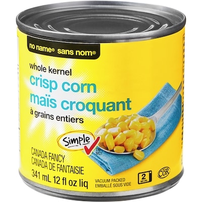 Sans Nom Maïs croquant à grains entiers 341 ml, 0,44 $/100ml