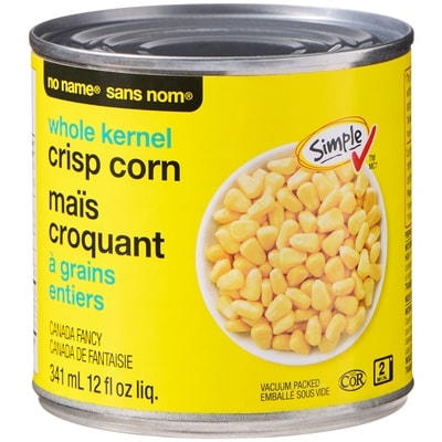 Sans Nom Maïs croquant à grains entiers 341 ml, 0,44 $/100ml