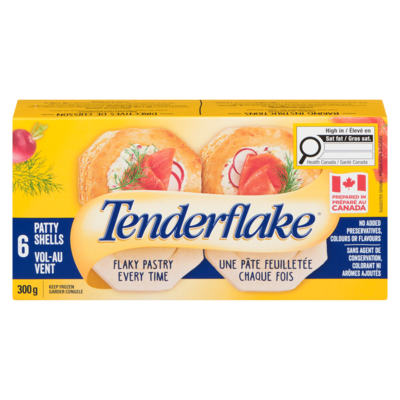 Tenderflake Patty Shells 300 g, $2.16/100g