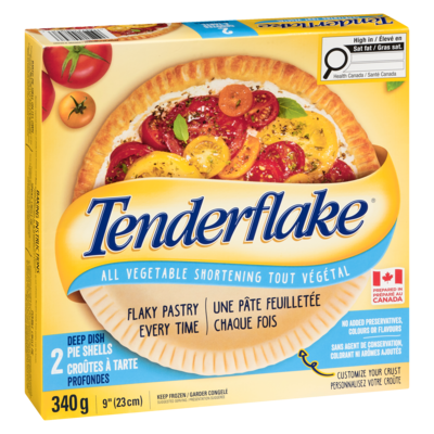 Deep Dish Pie Shells, All Vegetable Shortening