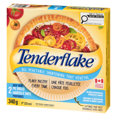 Deep Dish Pie Shells, All Vegetable Shortening