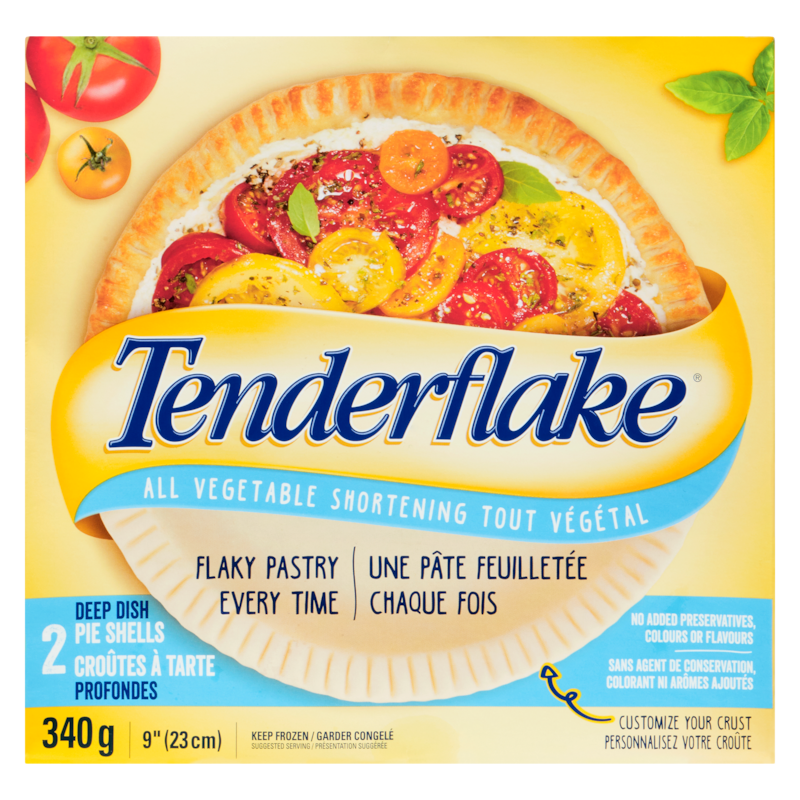 Deep Dish Pie Shells, All Vegetable Shortening