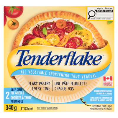 Deep Dish Pie Shells, All Vegetable Shortening