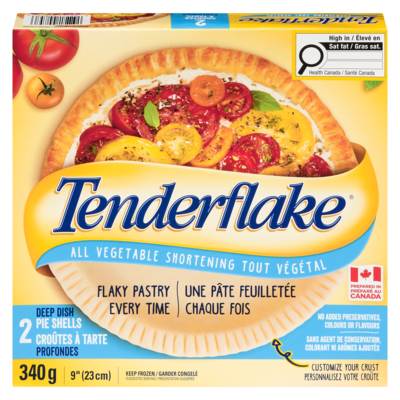 Tenderflake Croûtes à tarte profondes shortening tout végétal 340 g, 1,47 $/100g
