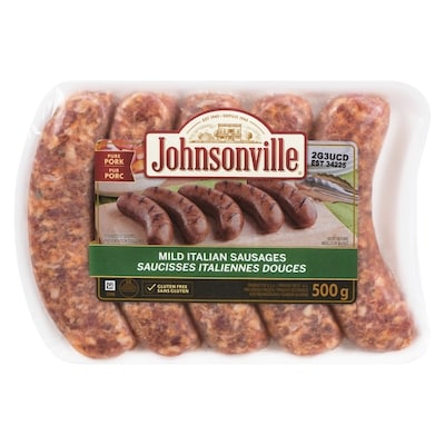 Johnsonville Saucisse italienne douce 500 g, 1,50 $/100g