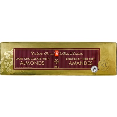 President's Choice Dark Chocolate Bar With Almonds 300 g, $2.83/100g