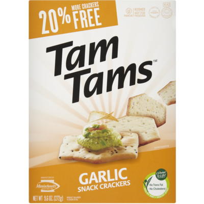 Manischewitz Craquelins Tam Tam à l’ail casher 272 g, 2,94 $/100g