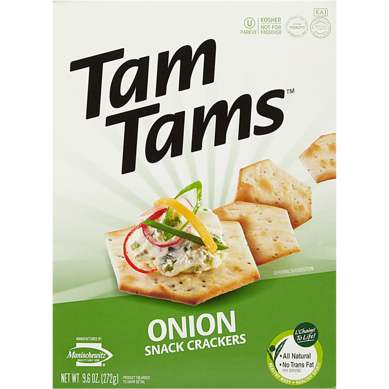 Kosher Tam Tams Snack Crackers, Onion