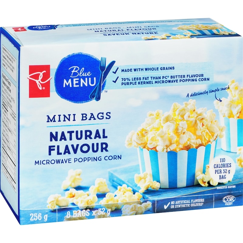 Natural Flavour Microwave Popcorn, Mini Bags