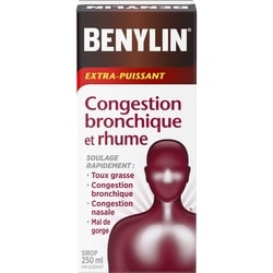 Benylin Toux et congestion 250 ml, 6,40 $/100ml