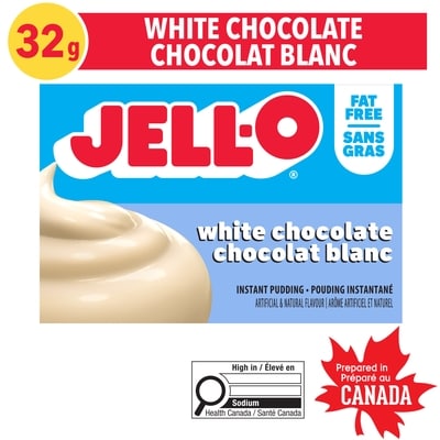 Jell-O Fat Free White Chocolate Instant Pudding Mix 32 g, $7.78/100g