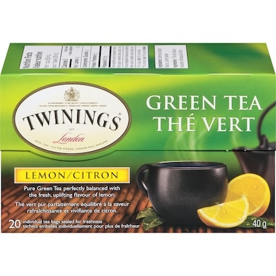 Twinings 20ct Green Tea & Lemon 20 ea, $0.25/1ea